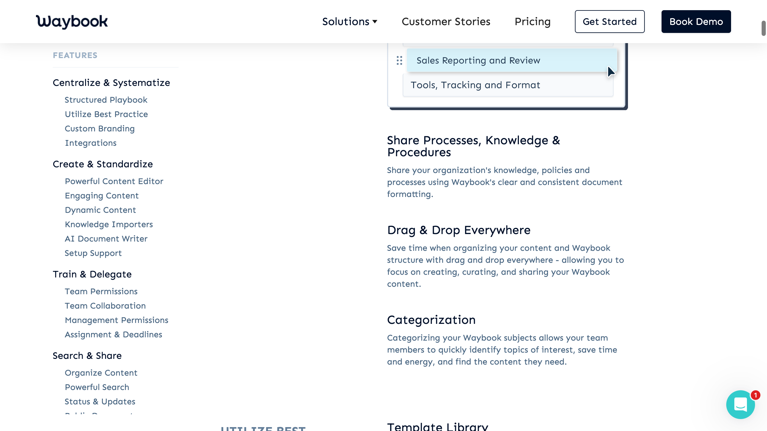 Waybook Features Nav